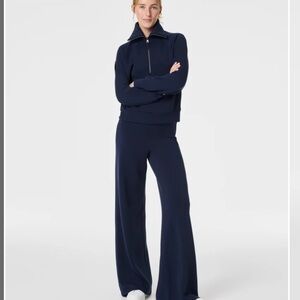 Women's Navy Spanx Air Essentials wide leg pants